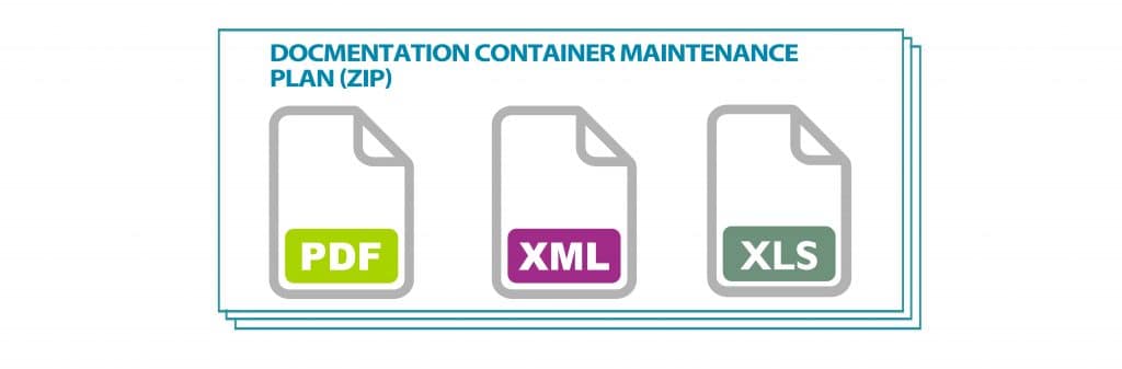 Documentation container maintenance plan - ZIP file acc. to VDI 2770.