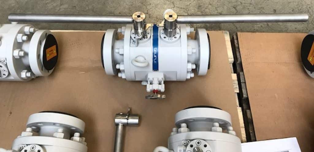 Diverse DBB piping ball valves for a bypass application in a natural gas facility.